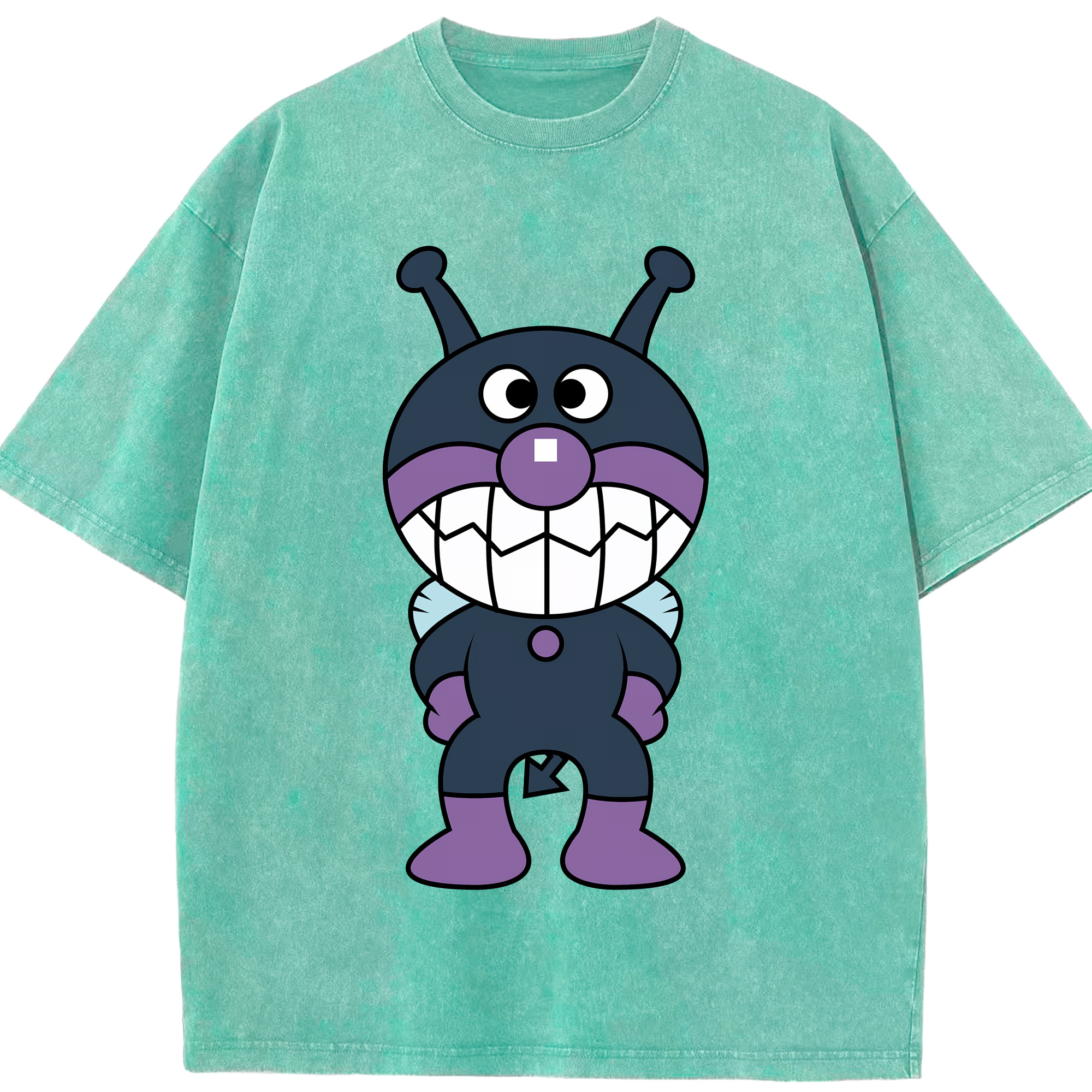 （画像用） アンパンマン Anpanman 綿100% ヴィンテージ風 半袖Tシャツ（フロントプリント）